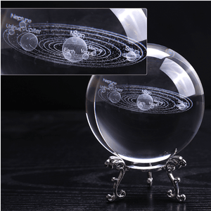 3D SOLAR SYSTEM CRYSTAL BALL