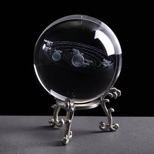 3D SOLAR SYSTEM CRYSTAL BALL